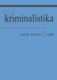 Kriminalistika 3/2009