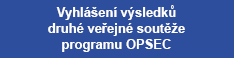 Druhá veřejná soutěž OPSEC